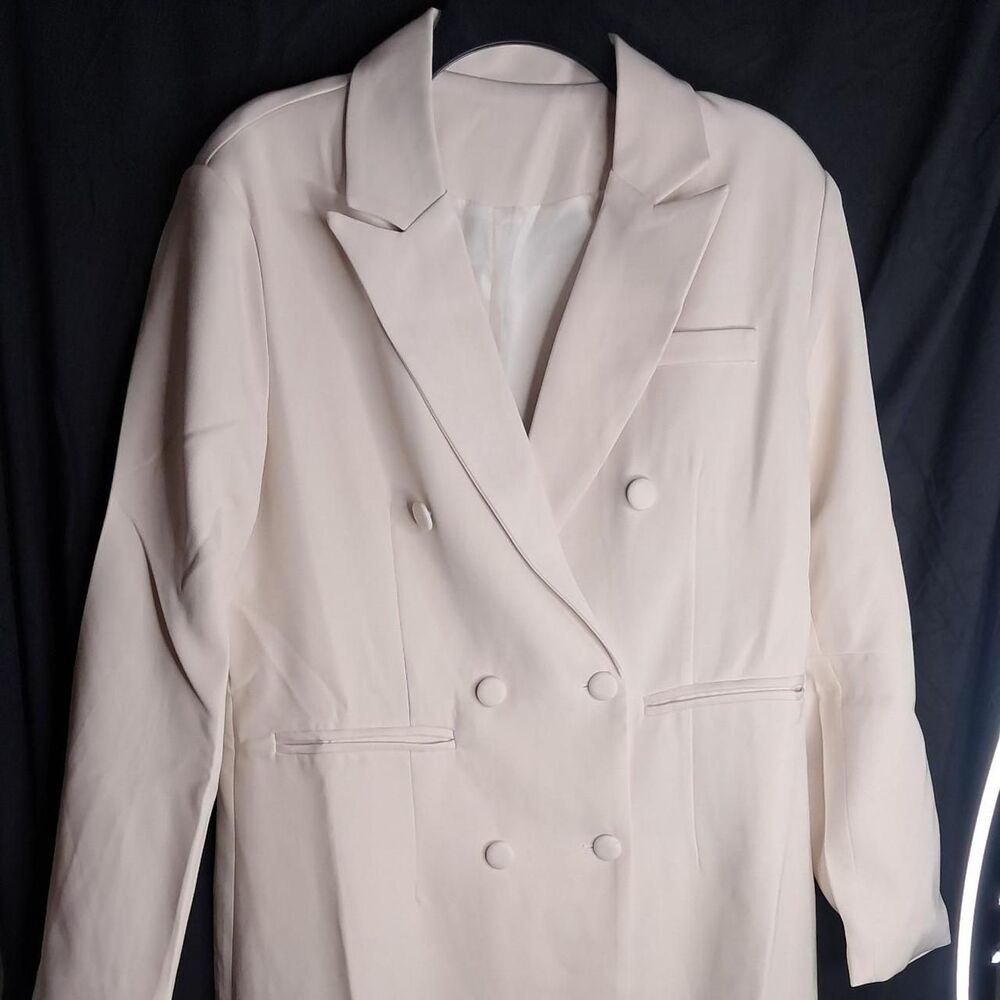 Unbranded Women's Cream and Pink Coat